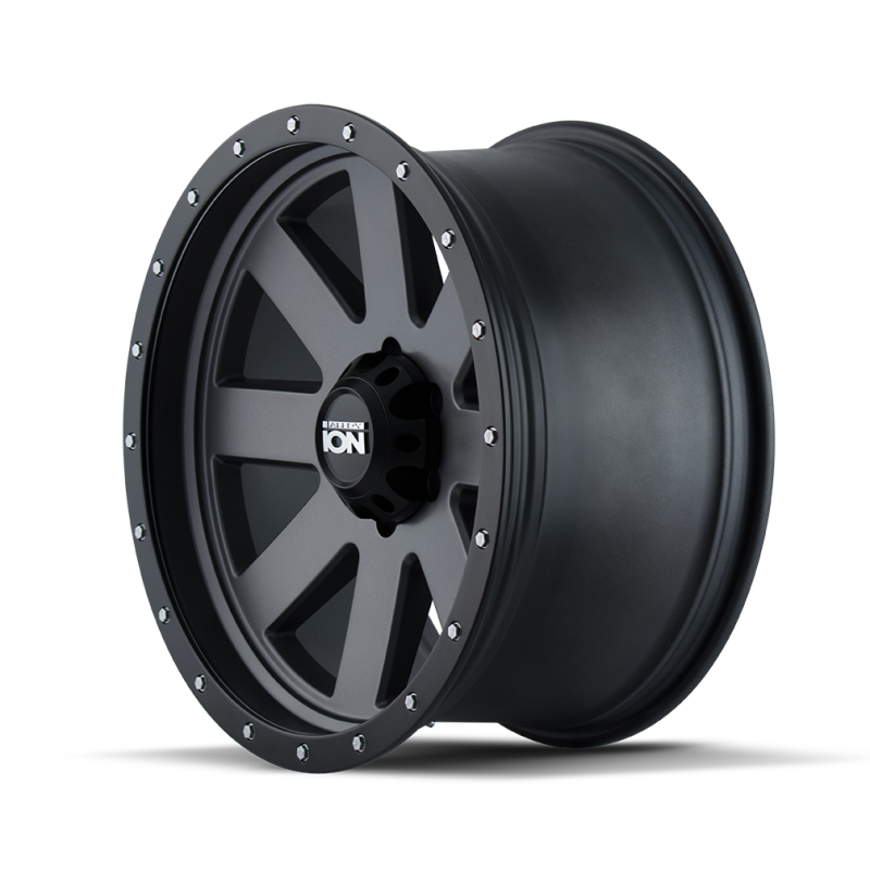ION 134 20x9 5x150 ET18 110 MATTE GUNMETAL/BLACK BEADLOCK