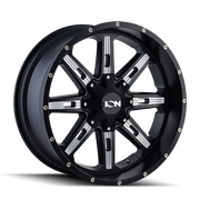 ION 184 SATIN BLACK/MILLED SPOKES