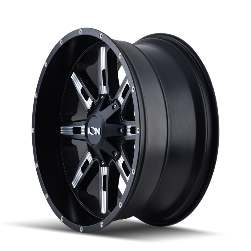 ION 184 20x9 5x139.7/5x150 ET18 110 SATIN BLACK/MILLED SPOKES