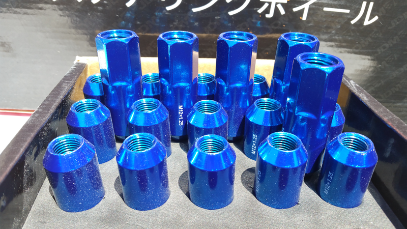 JDM SPORT EXTENDED LUG NUTS, HEAVY DUTY STEEL, M12X1.25MM, 20-PIECE, BLUE