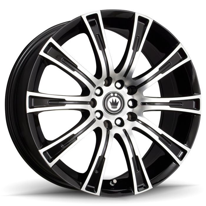 KONIG CROWN MACHINED FACE / GLOSS BLACK