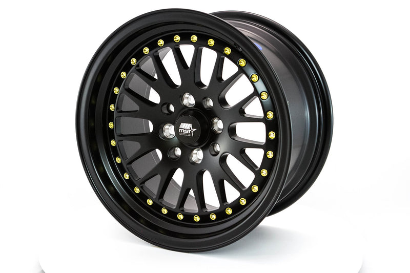 MST MT10 Matte Black w/Gold Rivets