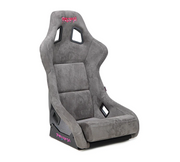 NRG FRP Bucket Seat PRISMA Edition, Gunmetal Alcantara with peralized back (Large)