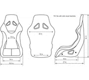 NRG FRP Bucket Seat PRISMA- SAKURA edition in vegan material with pink pearlized back (Medium)