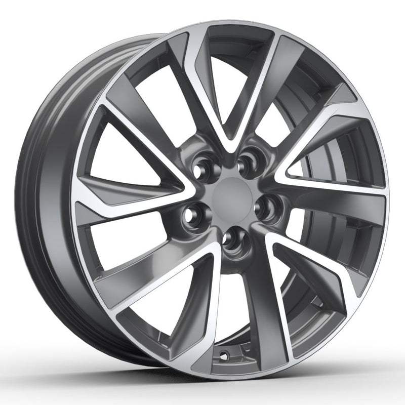 Replika R240 Gloss Gunmetal with Machined Face