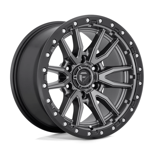 FUEL Off-Road D680 REBEL MATTE GUN METAL BLACK BEAD RING