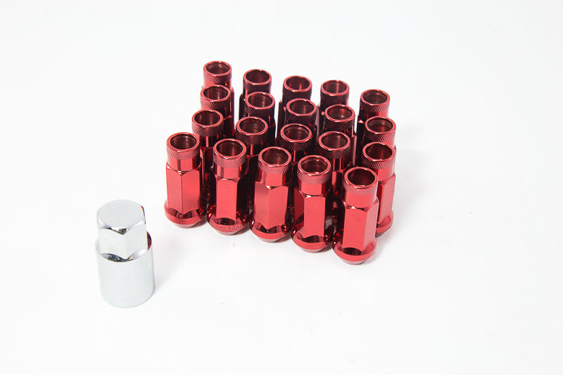 AODHAN XT51 OPEN ENDED LUG NUT (SET OF 20PC WITH KEY) 14x1.5 RED