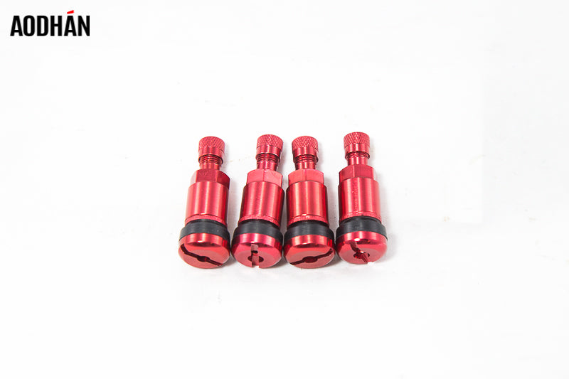 AODHAN V2 VALVE STEM (SET OF 4)  RED