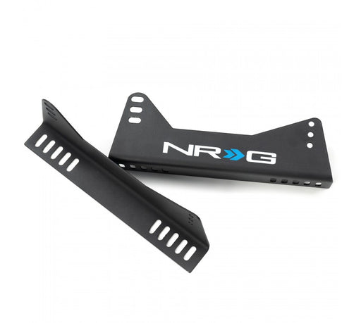 NRG NRG Side Mount Brackets Matte Black w/NRG Logo, Made with Steel