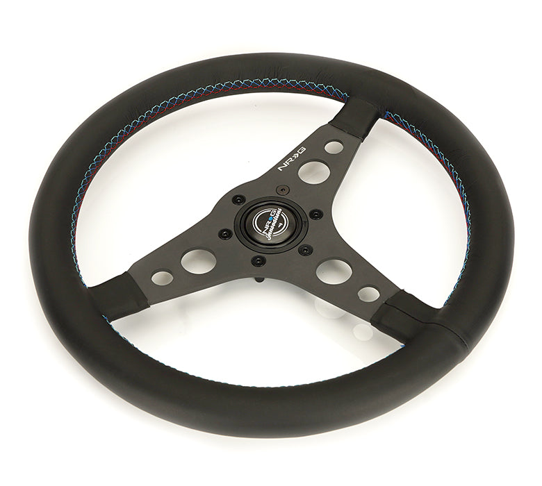 Volant sport NRG avec coutures M3 et parabole non profonde 350 mm