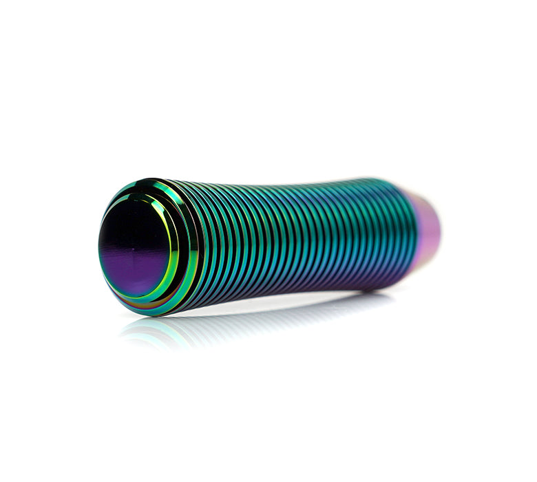 NRG Shift Knob Heat Sink Curvy Short Neo Chrome