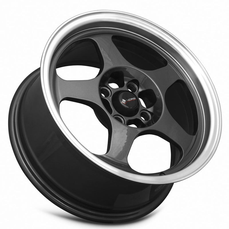 Vors SP1 15x7 4x108 (Custom Drill) Hyper Black Machine Lip