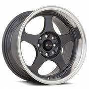 Vors SP1 16x8 4x108 (Custom Drill) Hyper Black Machine Lip