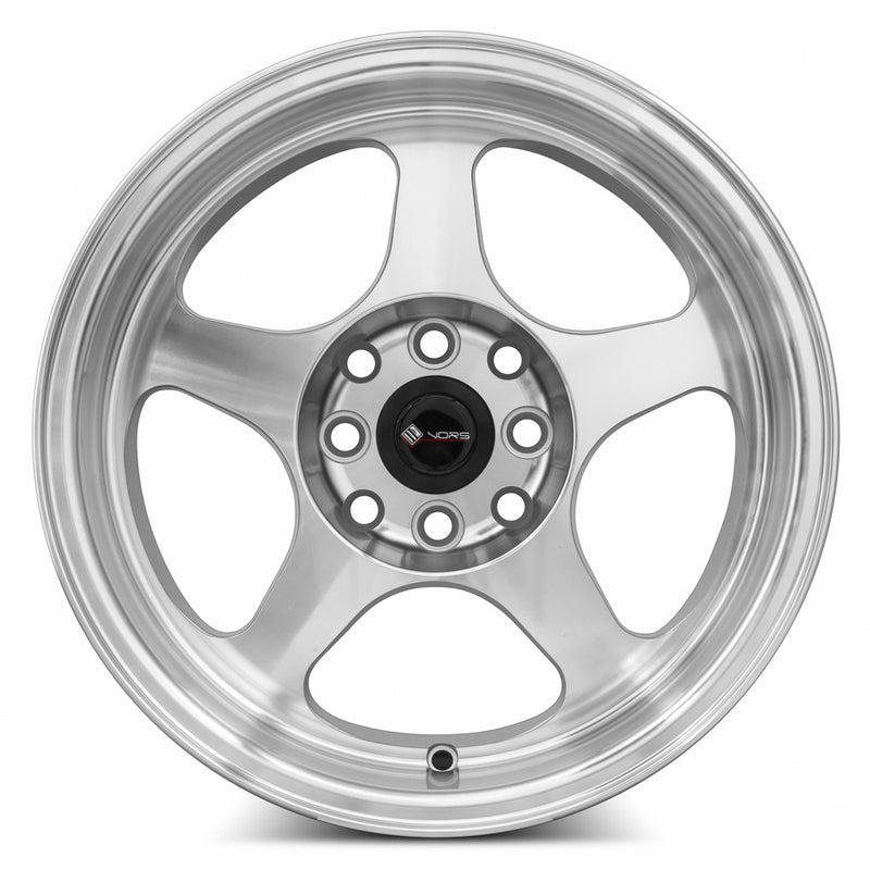 Vors SP1 15x8 4x100 Silver Machine Face Lip