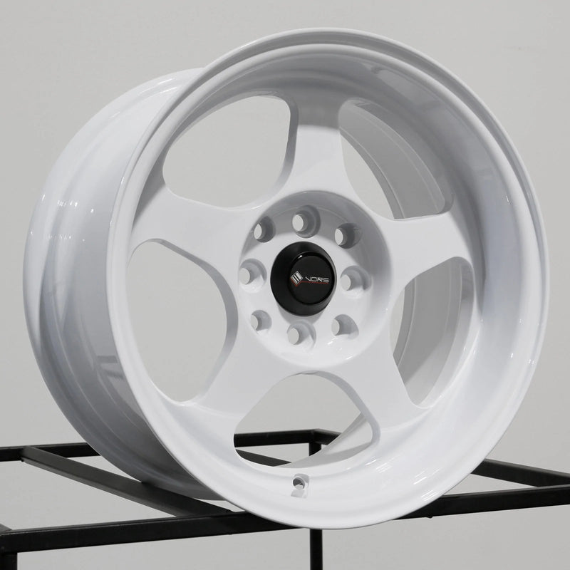 Vors SP1 15x8 4x108 (Custom Drill) All White