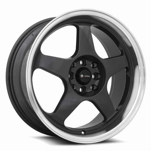 Vors SP1 17x8 4x108 (Custom Drill) Hyper Black Machine Lip