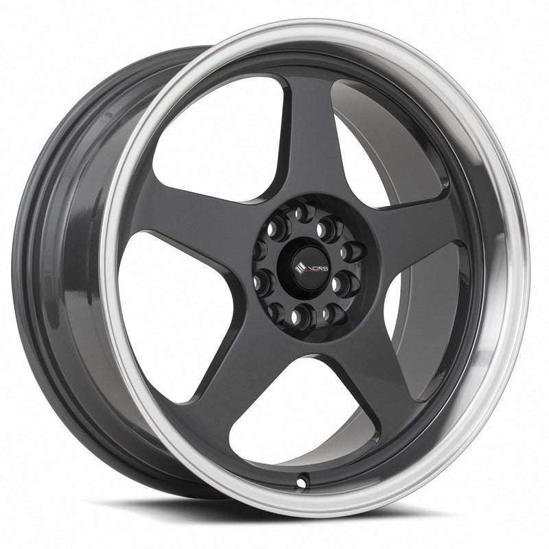 Vors SP1 18x8 5x108 (Custom Drill) Hyper Black Machine Lip