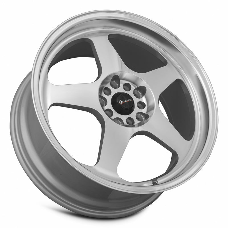 Vors SP1 18x8 5x108 (Custom Drill) Silver Machine Face Lip