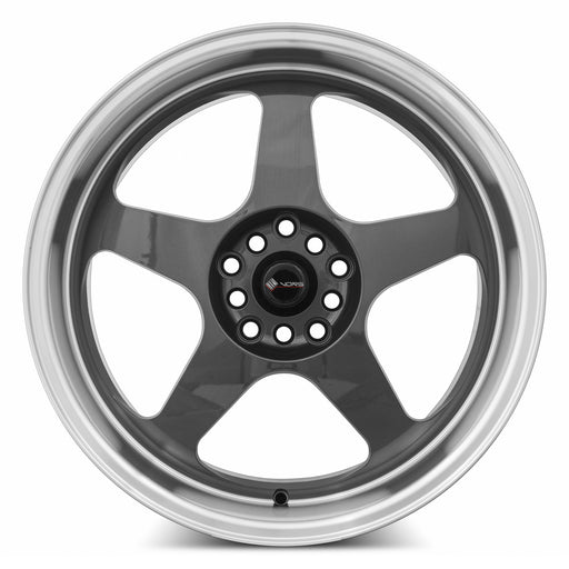 Vors SP1 18x9 5x108 (Custom Drill) Hyper Black Machine Lip