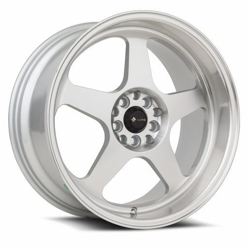 Vors SP1 19x9.5 5x108 (Custom Drill) Silver Machine Face Lip