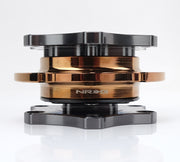 NRG SFI Gaming Quick Release, Gun Metal Body / Rose Gold Ring SFI SPEC 42.1