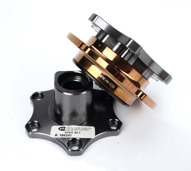 NRG SFI Gaming Quick Release, Corps en métal Gun / Bague en or rose SFI SPEC 42.1