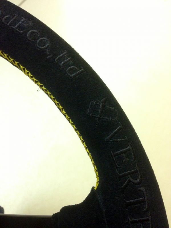 VERTEX "KING" STEERING WHEEL  SPECIAL EDITION SUEDE 330MM DEEP DISH