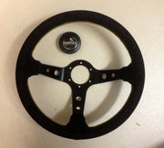 VERTEX "KING" STEERING WHEEL  SPECIAL EDITION SUEDE 330MM DEEP DISH