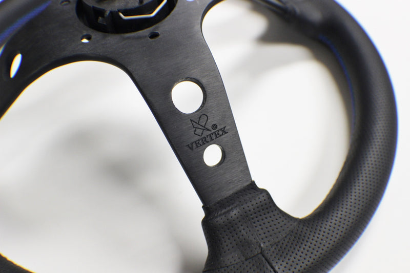 VERTEX STEERING WHEEL 330MM BLUE DEEP DISH *10 STAR EDITION*