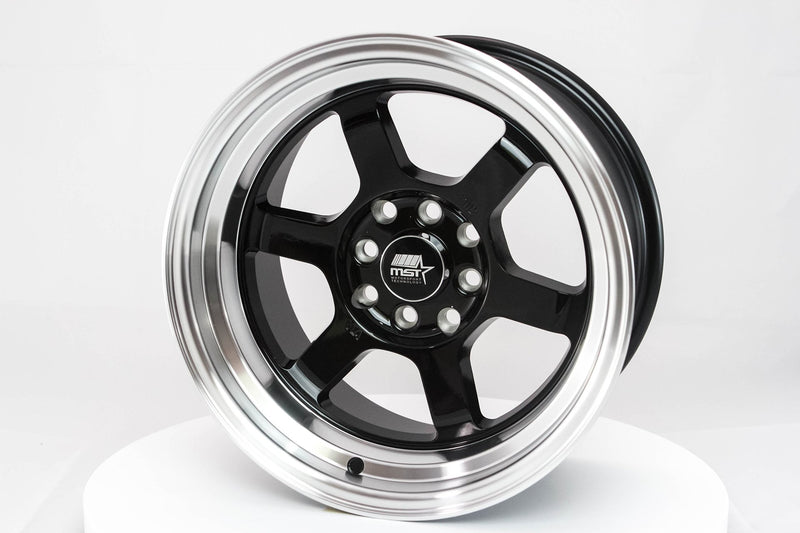 MST Time Attack Black w/Machined Lip