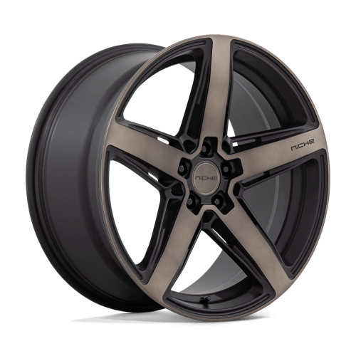Niche M271 TERAMO 20X9 5X114.3 ET35 72.56 Noir mat avec double face teintée foncée