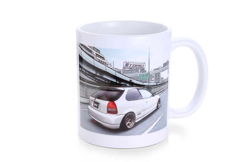 TOMEI MUG WHITE EK9 CIVIC OSAKA-KANJO