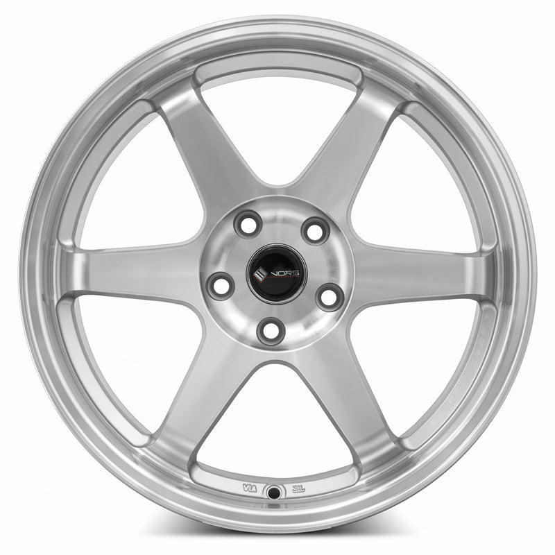 Vors TR37 18x8.5 5x114.3 Silver Machine Face Lip