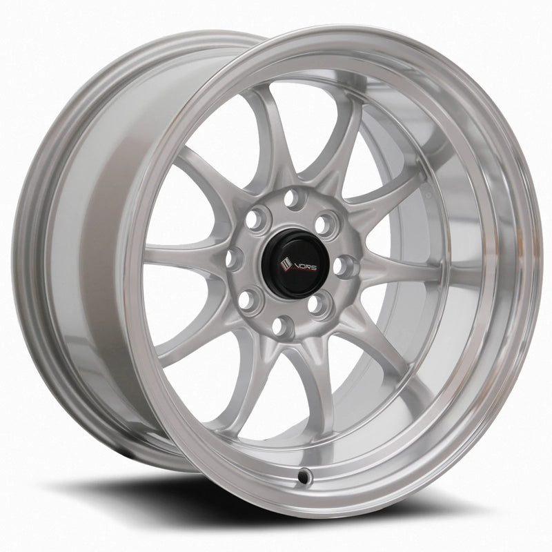 Vors TR3 16x8 4x100 Silver Machine Lip