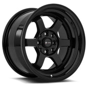 Vors TR7 15x8 4x108 (Custom Drill) All Black Gold Rivet