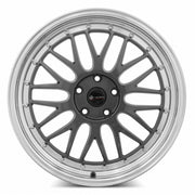 Vors VR8 19x8.5 5x114.3 Hyper Black Machine Lip Chrome Rivet