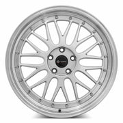Vors VR8 19x8.5 5x115 (Custom Drill) Silver Machine Lip Chrome Rivet