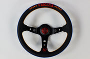 VERTEX STEERING WHEEL 330MM RED DEEP DISH *10 STAR EDITION*