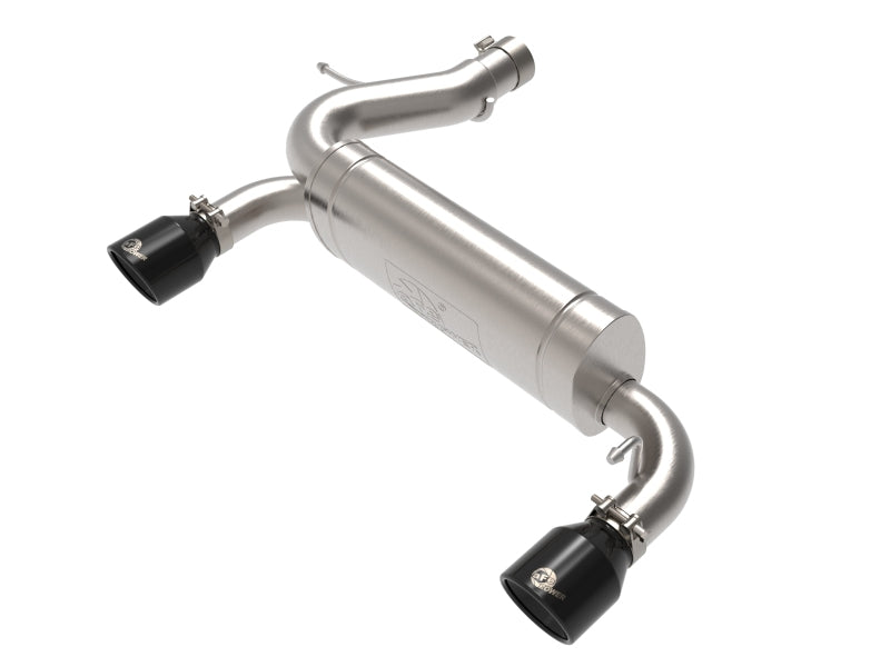 aFe Vulcan 3in 304 SS Axle-Back Exhaust 2021 Ford Bronco L4-2.3L (t)/V6-2.7L (tt) avec embouts noirs