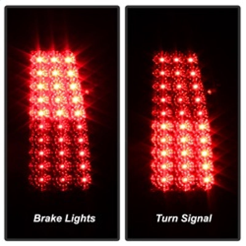 xTune Chevy Silverado 1500/2500/3500 03-06 LED Tail Lights Red Clear ALT-ON-CS03-LED-RC