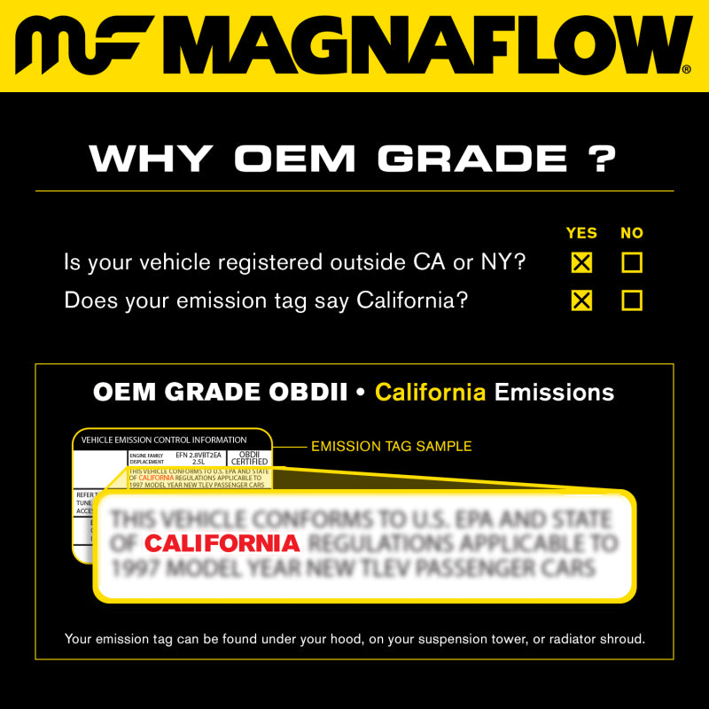 Convertisseur catalytique Magnaflow DF pour Frontier 11-15 4 sous-châssis