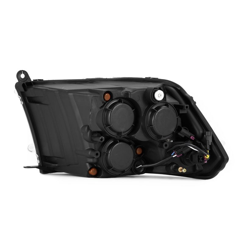Phares de projecteur DEL AlphaRex 09-18 Dodge Ram 2500 LUXX style planche noirs avec lumière active/clignotant séquentiel/feux de jour