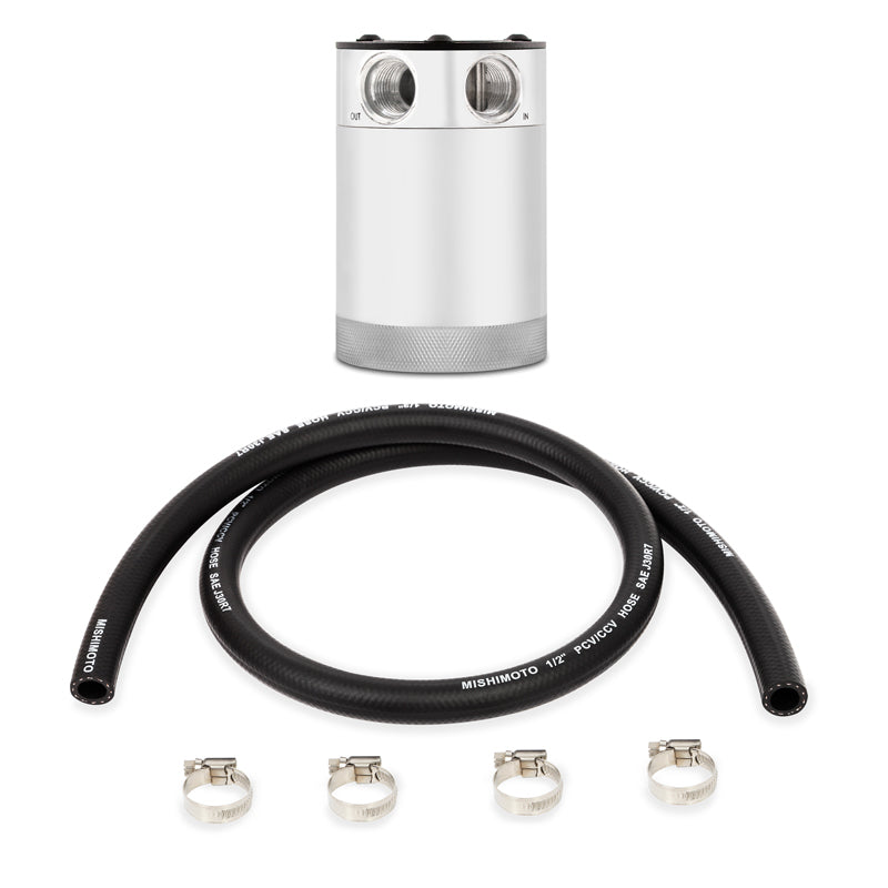 Récupérateur d'huile à chicanes compact Mishimoto - 2 ports - Poli
