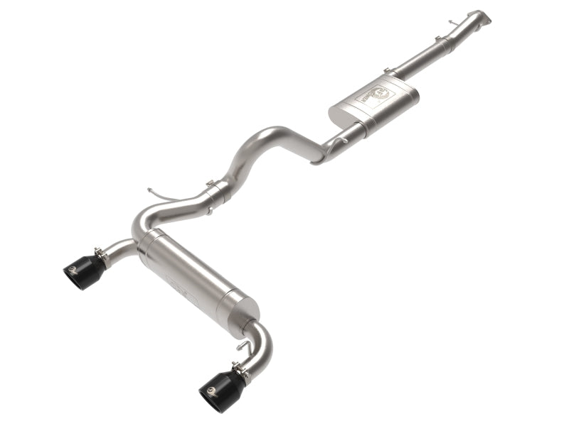 aFe Vulcan 3in 304 SS Cat-Back Exhaust 2021 Ford Bronco L4-2.3L (t)/V6-2.7L (tt) avec embouts noirs