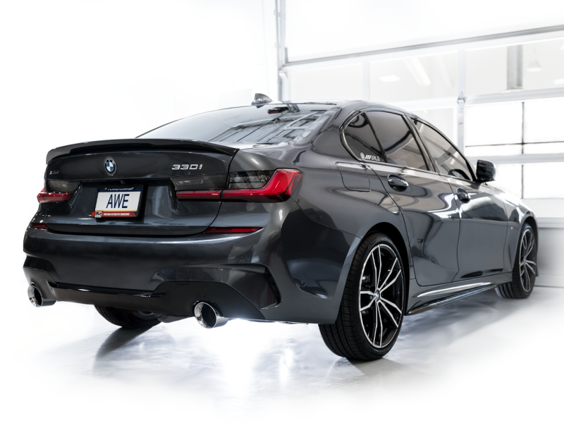 AWE Tuning 19-23 BMW 330i / 21-23 BMW 430i Base G2X Touring Axle-Back Exhaust - Chrome Silver