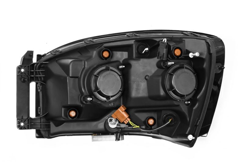 AlphaRex 06-08 Dodge Ram 1500HD Pro-Series Proj Phares style planche Alpha Noir avec signal Seq/DRL