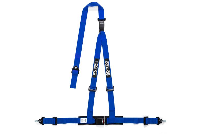 Ceinture Sparco 2 pouces bleue 3 points double décrochage