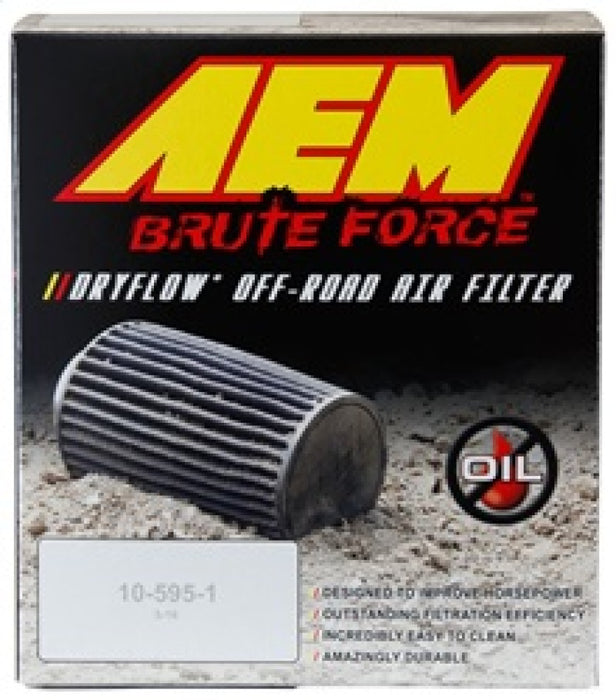 Filtre à air AEM Brute Force Dryflow - Conique Base OD / 5.125in Top OD / 5.25in Hauteur