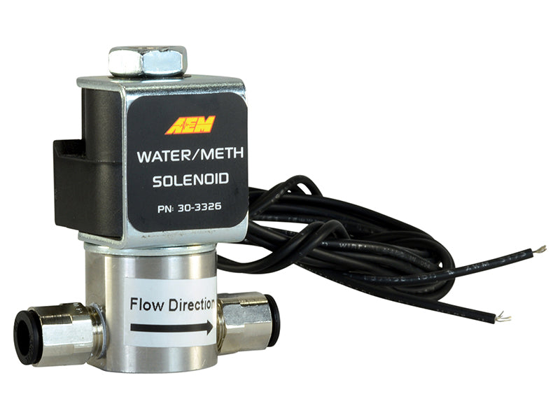 Système d'injection d'eau/méthanol AEM - Solénoïde WMI à haut débit et faible courant - 200PSI 1/8in-27NPT In/Out