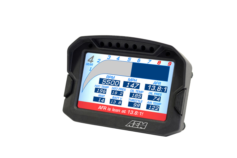 Écran de tableau de bord numérique AEM CD-5G Carbon avec GPS et antenne internes 10 Hz